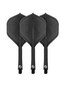 SHOT DARTS Shot Flight Deck-One Piece Dart Flight and Shaft System Short