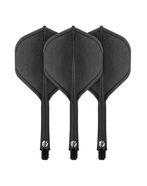 SHOT DARTS Shot Flight Deck-One Piece Dart Flight and Shaft System Short