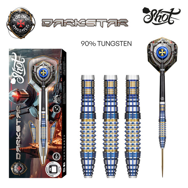 SHOT DARTS Shot Future Knights Darkstar 90% Steel Tip Darts