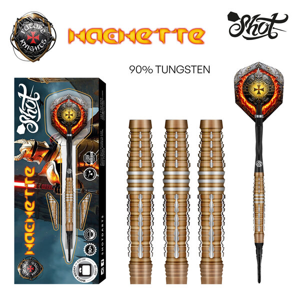 SHOT DARTS Shot Future Knights Hachette 90% Soft Tip Darts