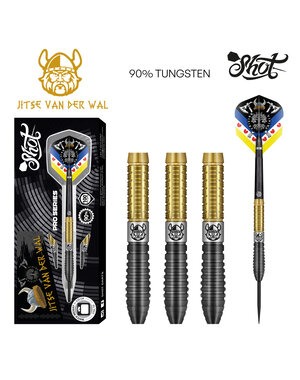 SHOT DARTS Shot Pro Series Jitse van der Wal 90% Steel Tip Darts