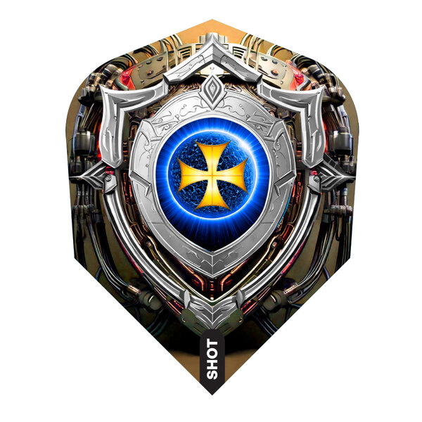 SHOT DARTS Shot Future Knights Darkstar Small Standard Dart Flights