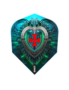 SHOT DARTS Shot Future Knights Dreadheart Small Standard Dart Flights