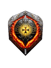 SHOT DARTS Shot Future Knights Hachette Small Standard Dart Flights