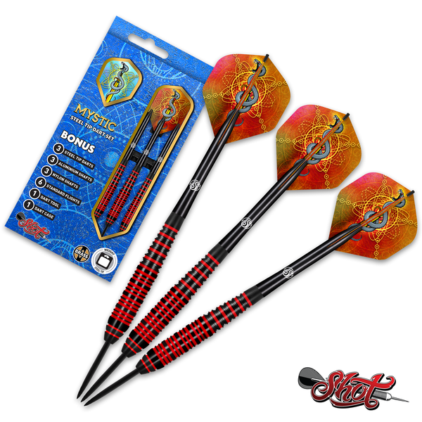 SHOT DARTS Shot Mystic 23g Steel Tip Darts