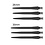 Target Darts Target Storm Nano Replacement Steel Tip Points 30mm