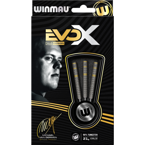 Winmau Darts Winmau Michael van Gerwen MVG  Evo-X Steel Tip Darts