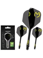 Winmau Darts Winmau MvG Pac Man Black and Green Fusion No. 2 Dart Flights