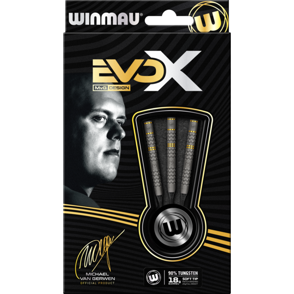 Winmau Darts Winmau Michael van Gerwen MVG Evo-X Soft Tip Darts 20g