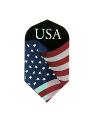 Poly Royal USA Flag Slim Poly Royal Hard Dart Flight