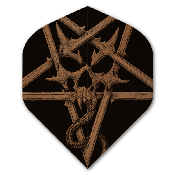 Alchemy Alchemy Copper Pentacle Skull No.2 Standard Dart Flights