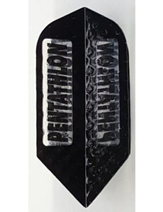PENTATHLON Pentathlon Black Slim Dimplex 100 Micron Thick Dart Flight
