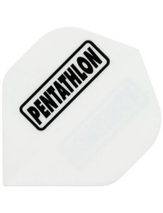 PENTATHLON Pentathlon Solid White Standard Dart Flights