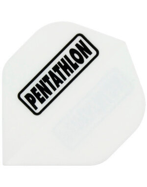 PENTATHLON Pentathlon Solid White Standard Dart Flights