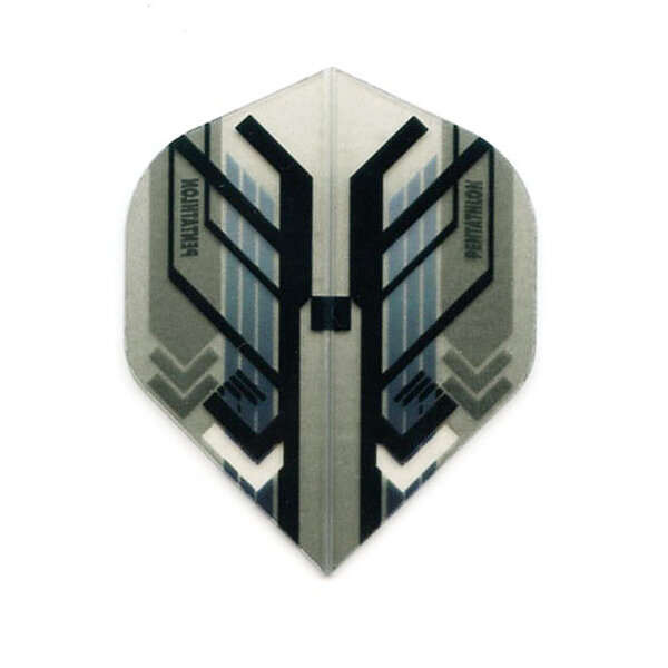 PENTATHLON Pentathlon Black and Grey Mesh Standard Dart Flights