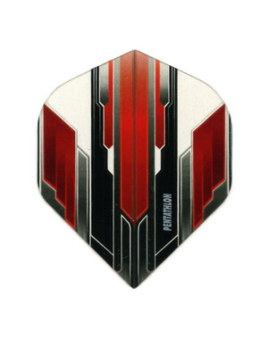 PENTATHLON Pentathlon Red and Black Mesh Standard Dart Flights
