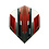 PENTATHLON Pentathlon Red and Black Mesh Standard Dart Flights