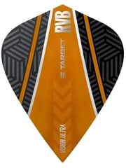 Target Darts Target Raymond van Barneveld Black and Orange Curve Dart Flights