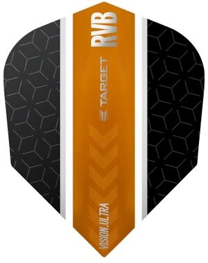 Target Darts Target Raymond van Barneveld Black and Orange Striped Dart Flights