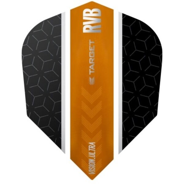 Target Darts Target Raymond van Barneveld Black and Orange Striped Dart Flights