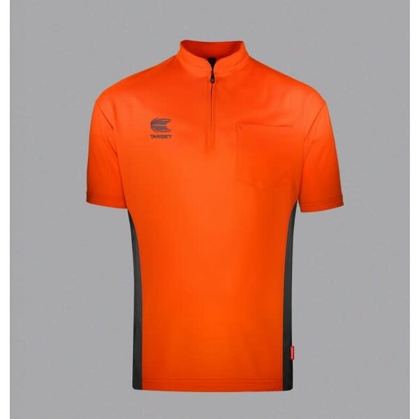 Target Darts Target Collarless Coolplay Orange L Dart Shirt
