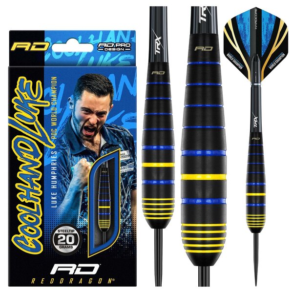 RED DRAGON Red Dragon Luke Humphries World Champion Brass Steel Tip Darts