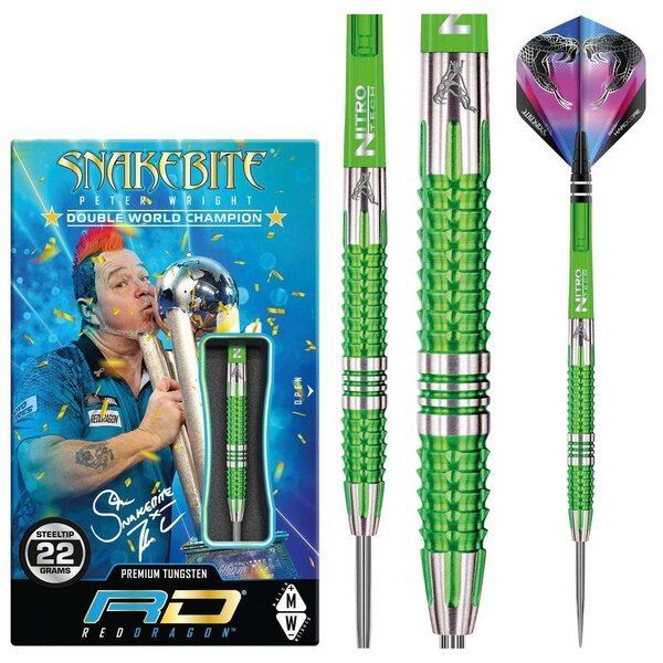 RED DRAGON Red Dragon Peter Wright Mamba 2 Steel Tip Darts