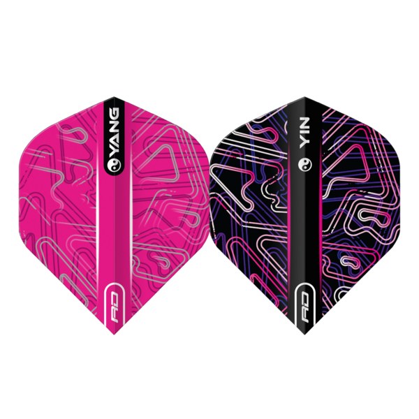 RED DRAGON Red Dragon Yin Yang Double Sided Standard Dart Flights