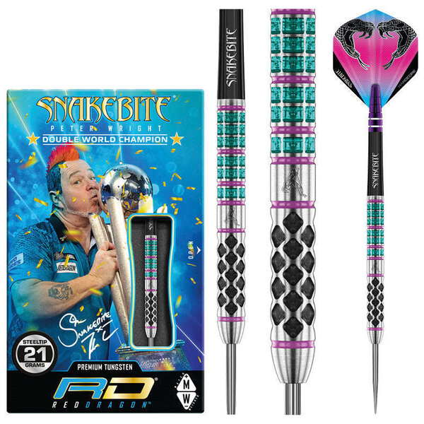 RED DRAGON Red Dragon Peter Wright Supa Venom Steel Tip Darts