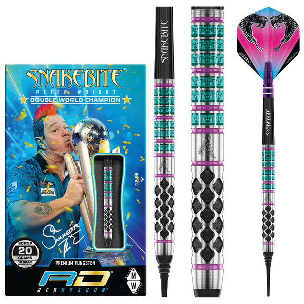 RED DRAGON Red Dragon Peter Wright Supa Venom Soft Tip Darts 20g