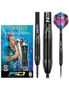 RED DRAGON Red Dragon Peter Wright Snakebite 3 Black Steel Tip Darts