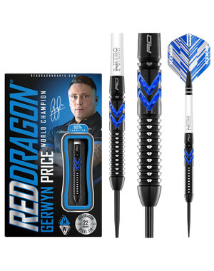 RED DRAGON Red Dragon Gerwyn Price Blue ICE SE Steel Tip Darts