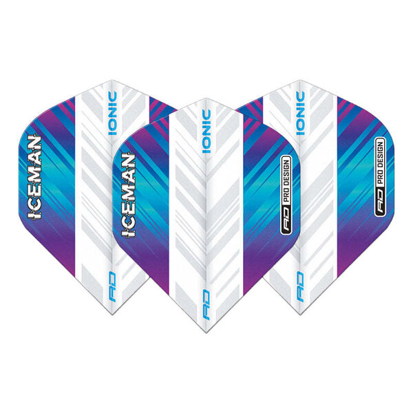RED DRAGON Red Dragon Hardcore Ionic Gerwyn Price Rainbow & White Dart Flights