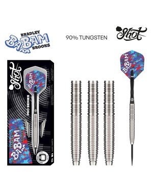 SHOT DARTS Shot Pro Series Bradley Brooks Gen 2 90% Steel Tip Darts
