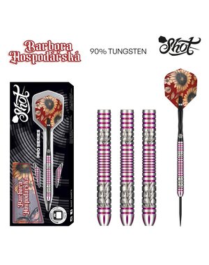 SHOT DARTS Shot Pro Series Barbora Hospodarska 2.0 Steel Tip Darts 23g