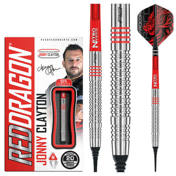 RED DRAGON Red Dragon Jonny Clayton Original Soft Tip Darts 20g