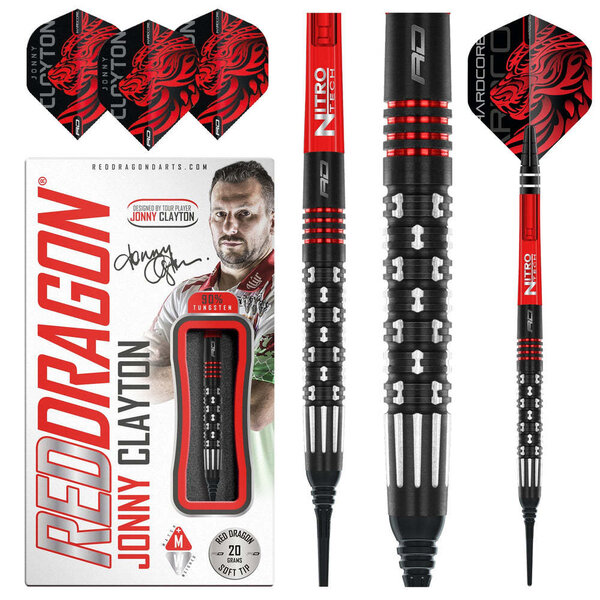 RED DRAGON Red Dragon Jonny Clayton Premier League S.E. Soft Tip Darts 20g