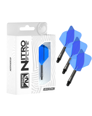 RED DRAGON Red Dragon Nitro Flite No2 Integrated Medium Flights & Shafts