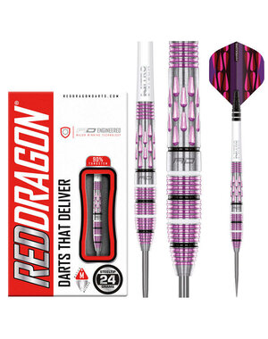 RED DRAGON Red Dragon Artura Shocking Pink Steel Tip Darts