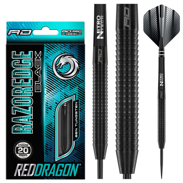 RED DRAGON Red Dragon Razor Edge Black Steel Tip Darts
