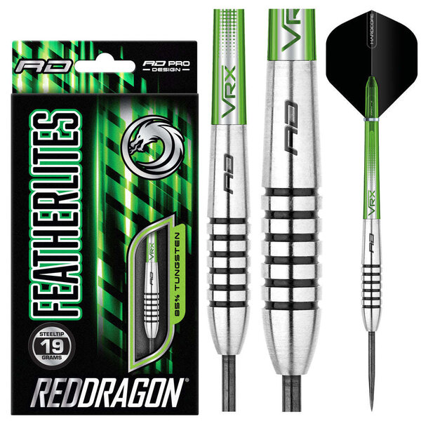 RED DRAGON Red Dragon Featherlite 9 Steel Tip Darts 19g