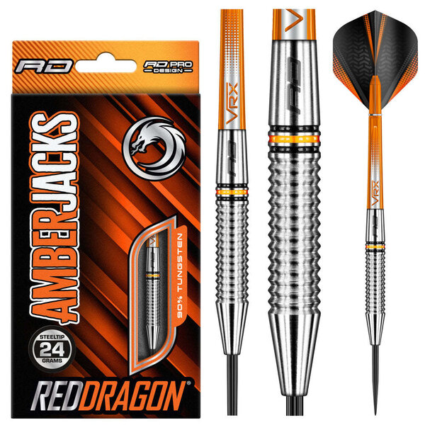 RED DRAGON Red Dragon Amberjack 17 Steel Tip Darts 24g