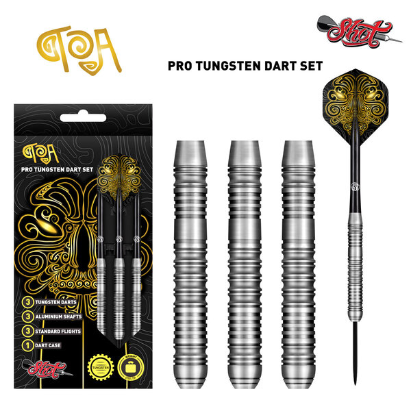 SHOT DARTS Shot Toa Dart Set 70% Tungsten Steel Tip Darts 23g