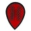 Harrows Darts Dimplex Hot Shot Embossed Red with Black Border Pear Shape - 5 Sets
