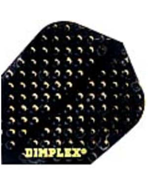 Harrows Darts Black Standard Shape Dimplex Dart Flight - 5 Sets