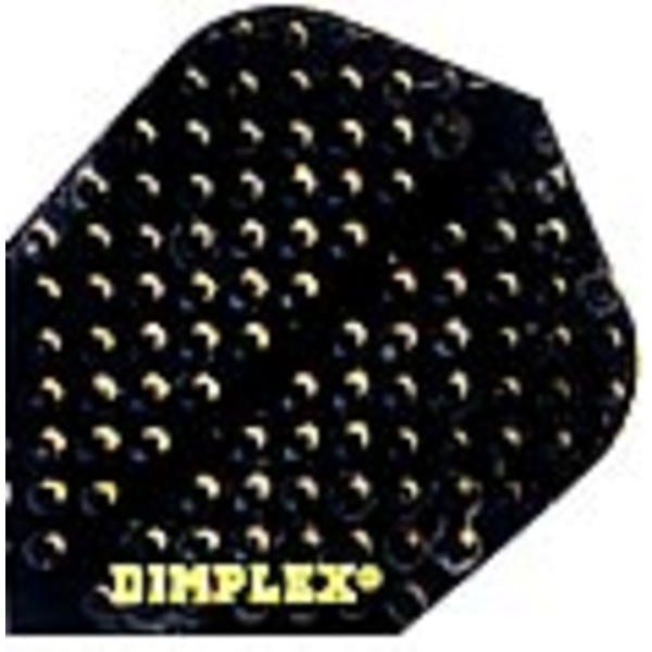 Harrows Darts Black Standard Shape Dimplex Dart Flight - 5 Sets