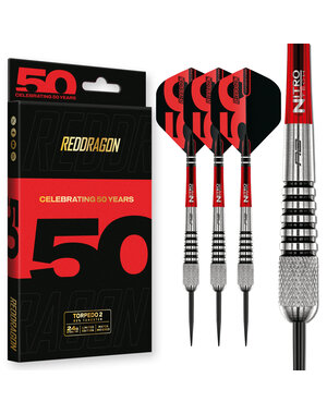 RED DRAGON Red Dragon 50 Flightmaster Torpedo 2 Steel Tip Darts 24g