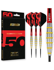 RED DRAGON Red Dragon 50 Chunky Stumpy 3 Steel Tip Darts 24g