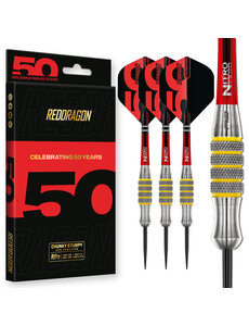 RED DRAGON Red Dragon 50 Chunky Stumpy 7 Steel Tip Darts 28g