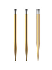 Mission Darts Mission Glide Dart Points - Replacement Smooth Points - Gold - Length 38mm